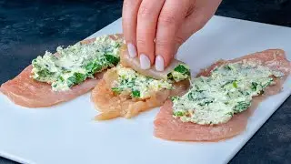 Minirullar av kycklingfilé och cream cheese - försvinner i ett nafs!