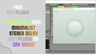 Echowaves - FREE Minimalist Stereo Delay VST/Plugin by Zak Sound #ZakSound #Echowaves