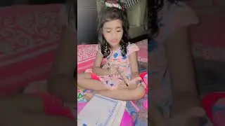 Arisha cute baby # evening time study #🥰🥰🥰🥰😘😘
