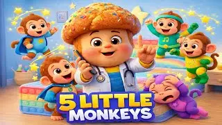5 Little Monkeys |Baby Songs| Kids Nursery Rhymes