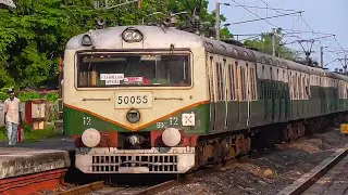 Local train stops || Patrolling special / Staff Special EMU Local train for railway workers