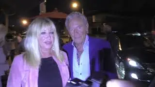 Suzanne Somers and husband Alan Hamel arrive for dinner at Craigs in West Hollywood