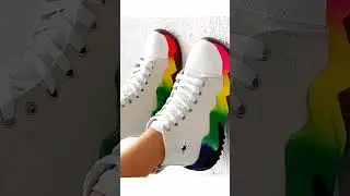 Colorblock Lace-up Platform Canvas Sneakers
