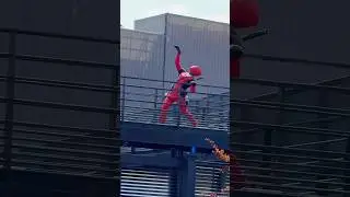 Deadpool dances to Celine Dion at Disneyland Paris Avengers Campus! !