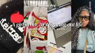 WEEKLY VLOG: *as a nursing student* | PRACTICUM, WHATS IN MY CLINICAL BAG, CHIT CHAT + STUDY SESSION