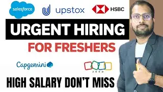 Salesforce, Upstox New Hiring Announced | HSBC, gates, Gokwik Jobs |  Register Now