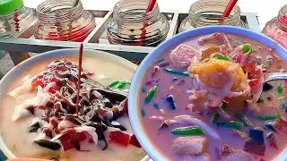 SEGER BENER!! JUALAN ES BUAH CAMPUR SERBA 7 RIBU TOPPINGNYA BANYAK!! 