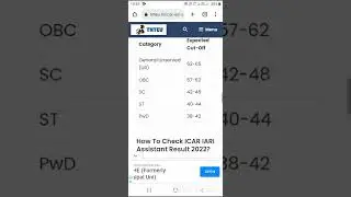 ICAR IARI #expected cut off #july 29/09/2022 #category wise detail