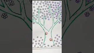 &ldquo;Blooming Tree of Dreams&rdquo;#art #relaxingdrawing#shorts