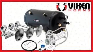 📢 VIXEN HORNS VXO8350/3418 Full Train Air Horn System Kit 🔥