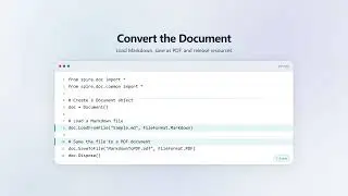 Convert Markdown to PDF in Python | Spire.Doc for Python Tutorial📚