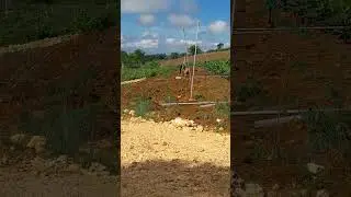 End Post set-up #ohcp#bananafarm #bananaplantation #cableway