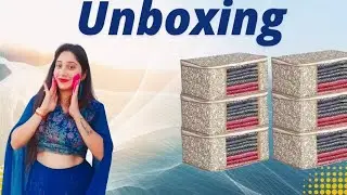 Non Woven Printed Saree Cover (Set of 6) / lifestyle vlog