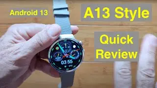 A13 Style Android 13 Round Dual-Core, Dual Cams 1.98&rdquo; 4G Smartwatch: Quick Overview