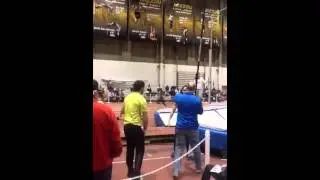 Jack Denby clears 16' in pole vault