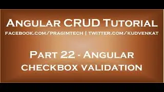 Angular checkbox validation