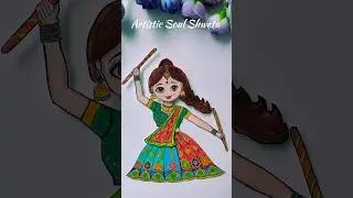 NAVRATRI CRAFT IDEA|DANCING DOLL #shorts #diy #craftideas #navratri #art #viral #trendingshorts
