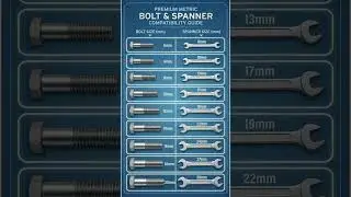 Bolt & Spanner Compatibility Guide 🔧 | Perfect Size Match Explained #shorts