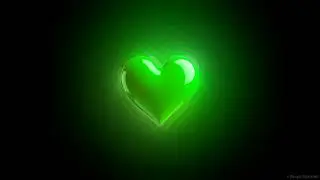Green Beating Heart Motion Graphic, Hearts Background Video Effect | Hearts Sensory Wallpaper