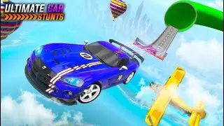 Russian Mega Stunt Car Race Game Free Games 2020 - Impossible Car Racing - Android GamePlay