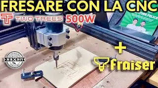Migliorare la fresatura di legno e metallo con frese FRAISER e fresatrice CNC ttc450 500w two trees