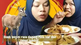 BARU TAU BEGINI RASA DAGING RUSA LIAR DAN CEKER JUMBO !..