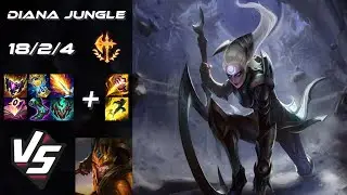 JUNGLE Diana vs Jarvan IV - EU Challenger Patch 14.13