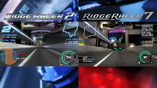 Ridge Racers 2 vs Ridge Racer 7 - Downtown Rave City
