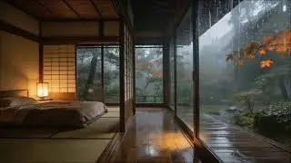Rainy Forest Room Ambience for Deep Sleep, Stress Relief & Mental Calm