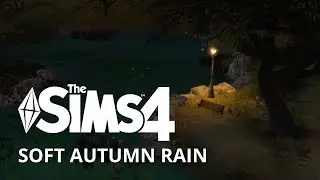 2 hours of soft autumn rain in the sims 4 | relaxing ambiance