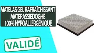 Avis Matelas en Gel rafra&icirc;chissant avec Rev&ecirc;tement 100 % hypoallerg&eacute;nique Materassiedoghe