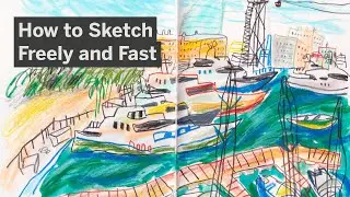 Class Clip | Expressive and Playful Urban Sketching with Mixed Media (Nathalia Velasquez)
