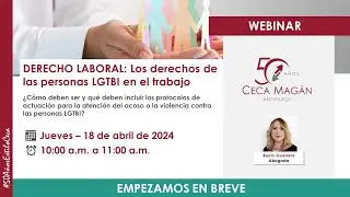 WEBINAR Los derechos de las personas LGTBI en el trabajo | CECA MAGÁN Abogados