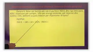 6 02 059 - Java 15 - Matematikë - detyra problemore me numrat dhjetorë, thyesorë dhe me përqindje
