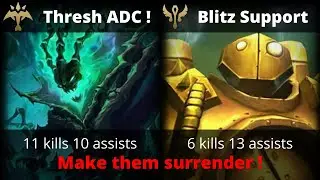 Thresh ADC & Blitz Support | gameplay - wild rift