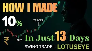 Swing Trading Journey | 10% in Just 13 Days | LOTUSEYE || SWING TRADING IN LOTUS EYE HOSPITALS