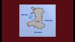 Wales map drawing | original voice tutorials #satisfying #creativeart #drawingforbeginners