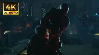 DAREDEVIL throws BULLSEYE off the roof after FOGGY dies 4K - (Daredevil Born Again 1x01)