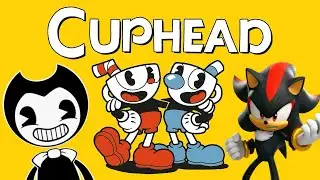 Bendy and shadow playing Cuphead part 1