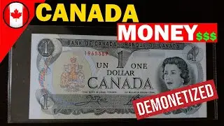 1973 Canada One Dollar Bill Banknote Demonetized