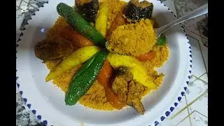 كسكسي بالحوت بنين وسهل التحضير  kosksi bl hout -كسكسي بالسمك