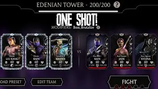 Edenian Tower Final Boss Battle 200 One Shot + No Hit | + Diamond Reward | MK Mobile