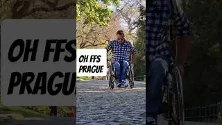 Why is the whole Prague UPHILL? ||♿️TRAVELS || Czech Republic wheelchair/disabled