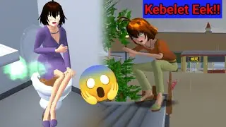 Karin Eek Mencret di Air Banjir dan di Toilet Kantor || Sakura School Simulator