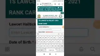 How to download ts lawcet rank card 2021 #tslawcet #rankcard #shorts