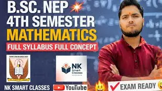 B.Sc. 4th Semester Mathematics Syallbus CCS University Meerut 🔔#bsc#mathsyllabus#nksmartclasses