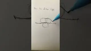 How to draw lips easy #short