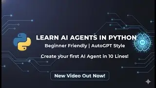 Build AI Agent in Python in 10 Lines | AutoGPT Style | Beginner Friendly