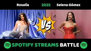 Rosal&iacute;a vs Selena Gomez | TOP 100 Spotify 2025