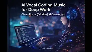 AI Vocal Coding Music for Deep Work | Clean Focus (60 Min) | AI-Generated